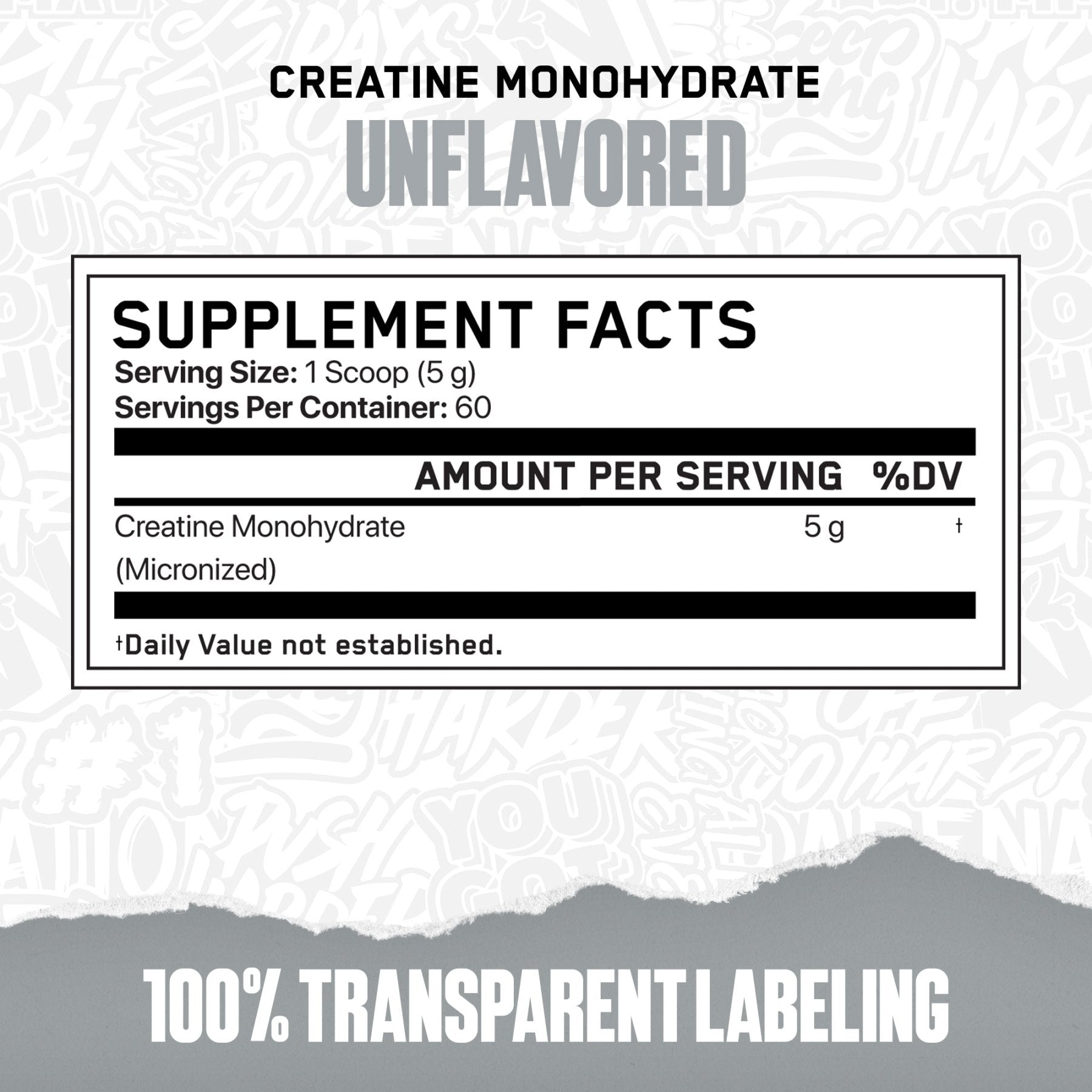 Creatine Monohydrate - Unflavored - AN Supps