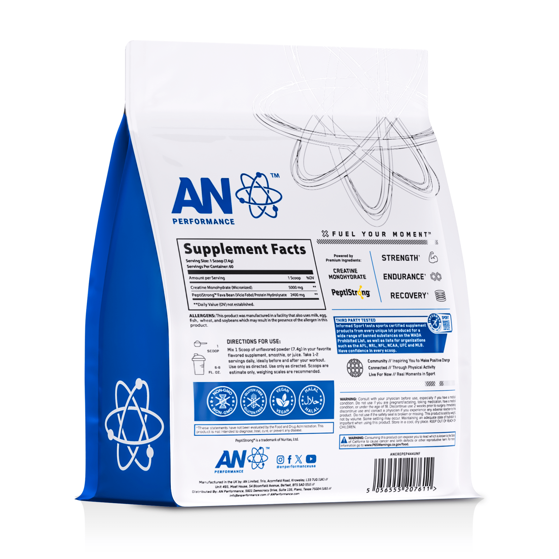 AN Performance Creatine + Peptide - AN Supps