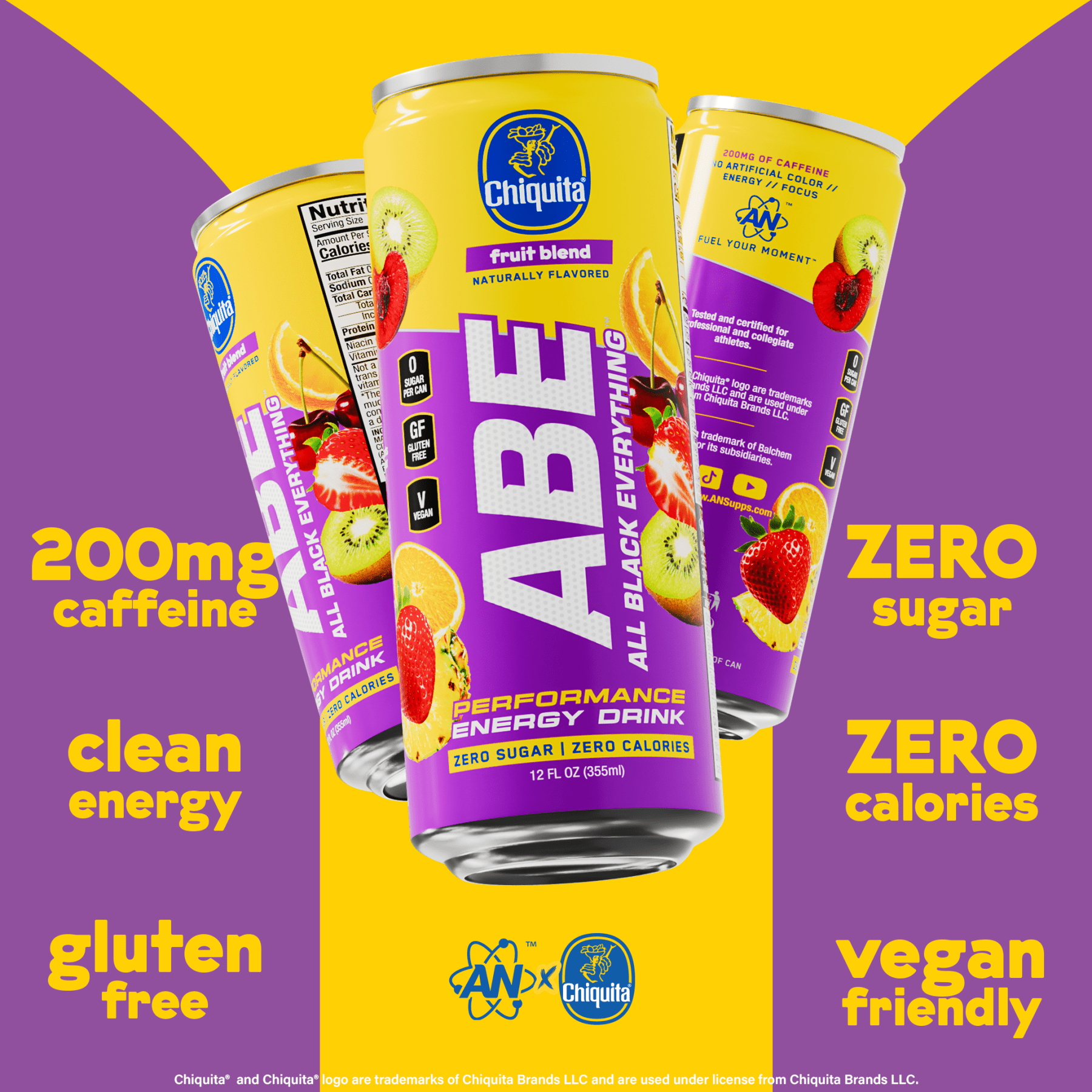 ABE x Chiquita® Performance Pre - Workout Drink - Fruit Blend - AN Supps