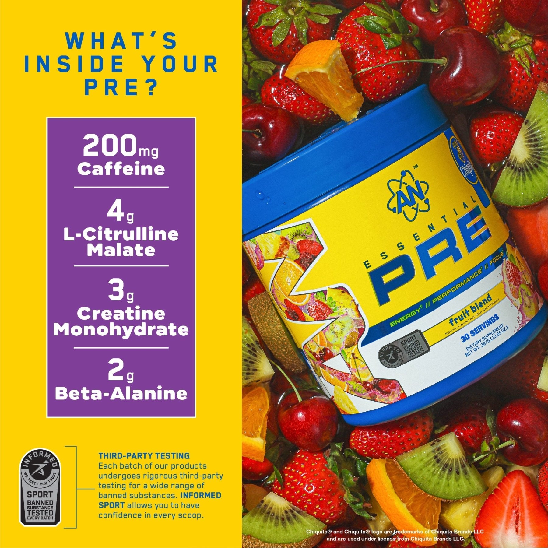 Chiquita | AN Essential Pre - AN Supps