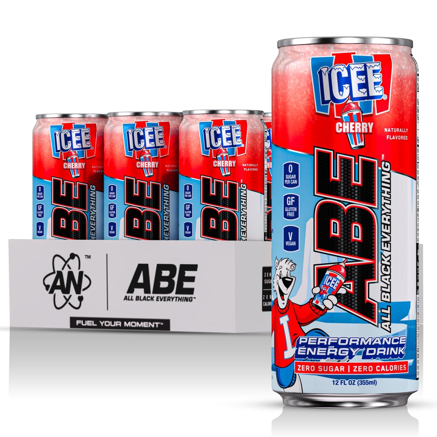 ABE x ICEE® Performance Pre - Workout Drink - Cherry - 12 Pack - AN Supps