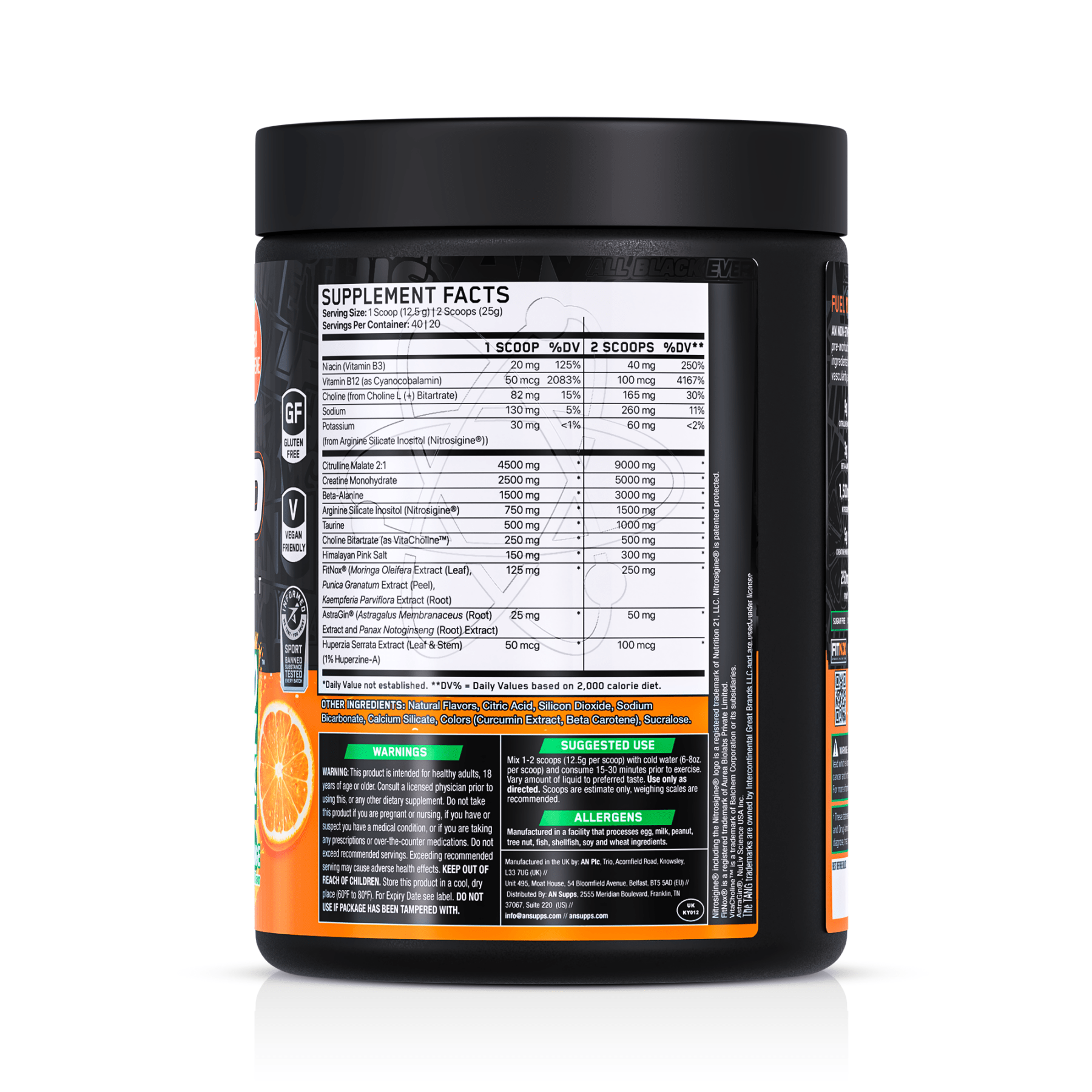 Tang | ABE Pump - Zero Stim - AN Supps