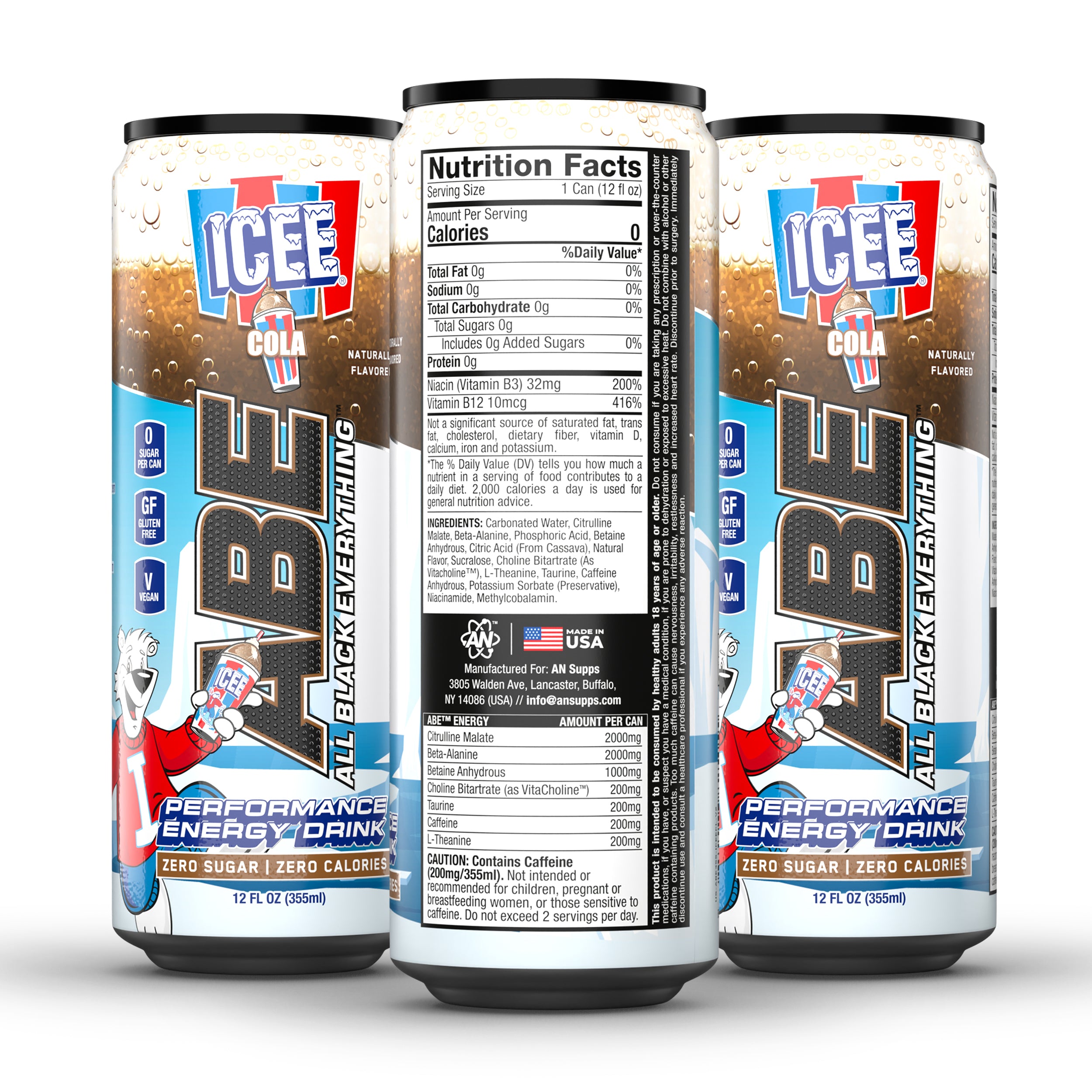 ABE Performance Energy Drink - 12 Pack
