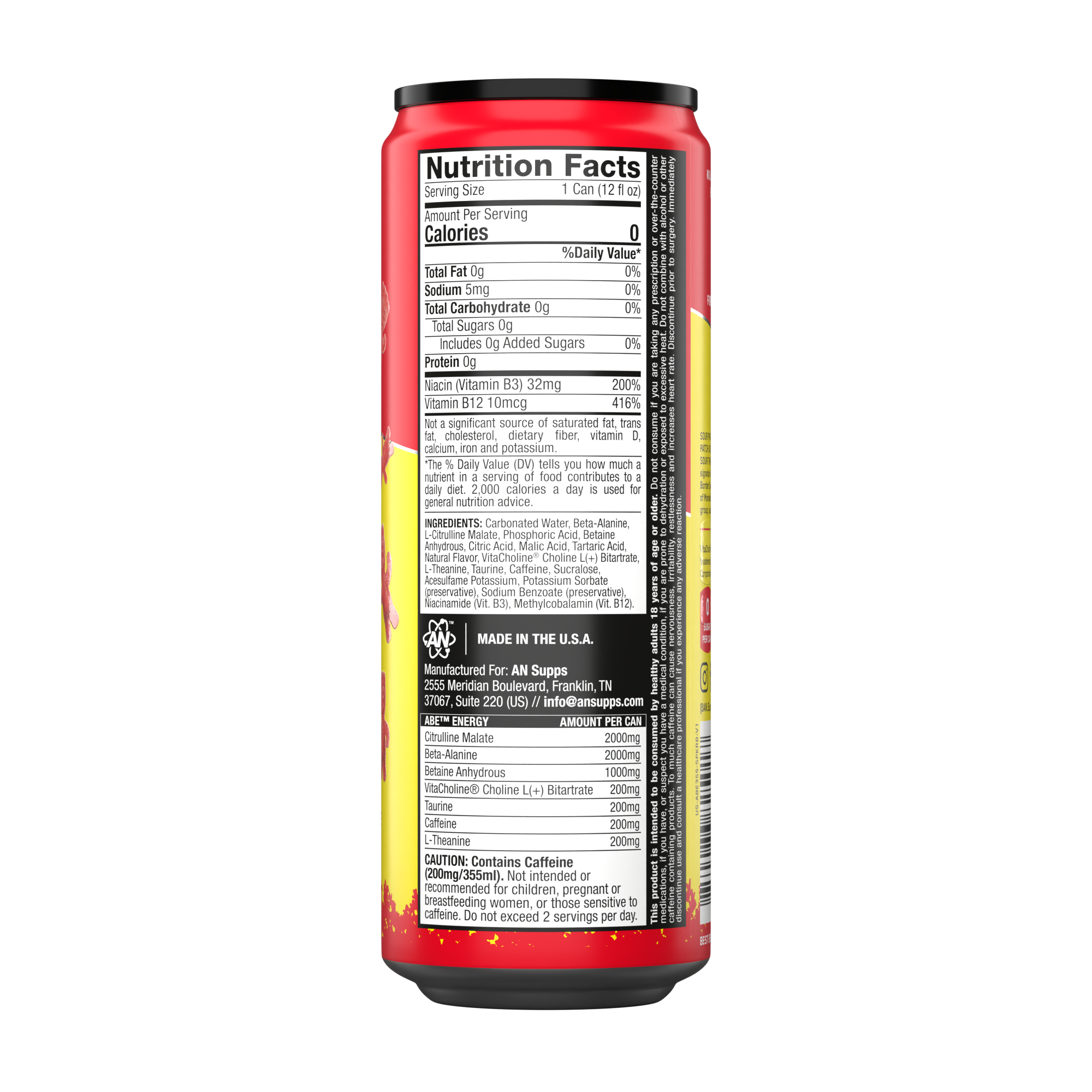 ABE Performance Energy Drink - 12 Pack
