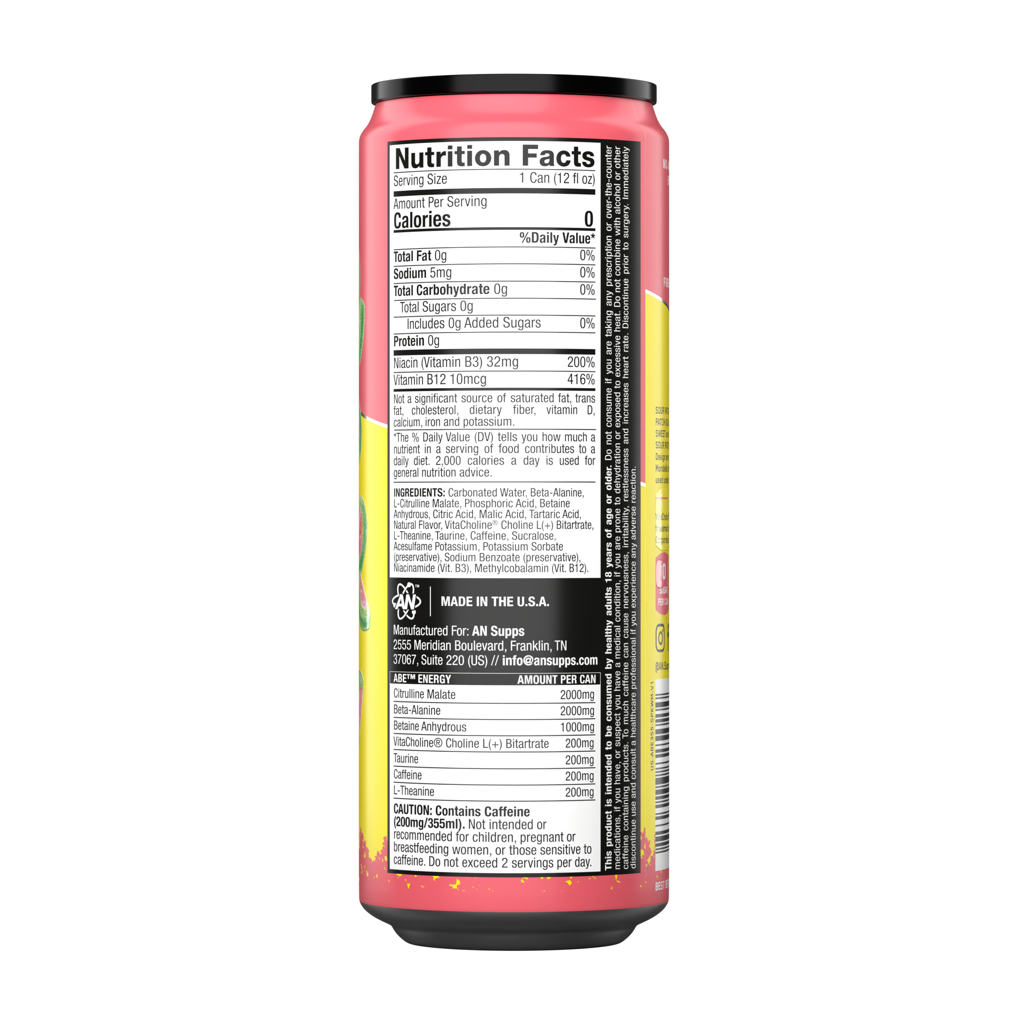 ABE Performance Energy Drink - 12 Pack