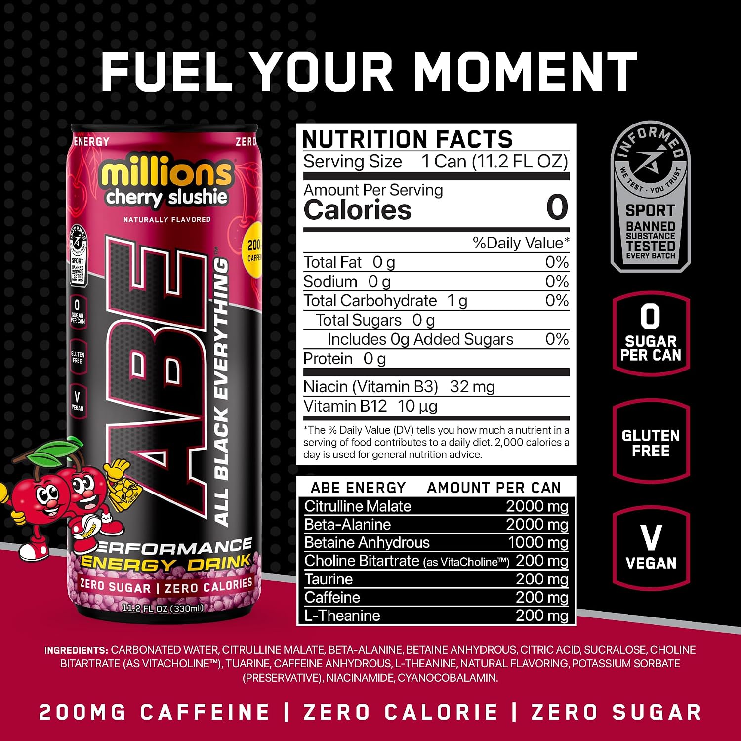 ABE Performance Energy Drink - 12 Pack