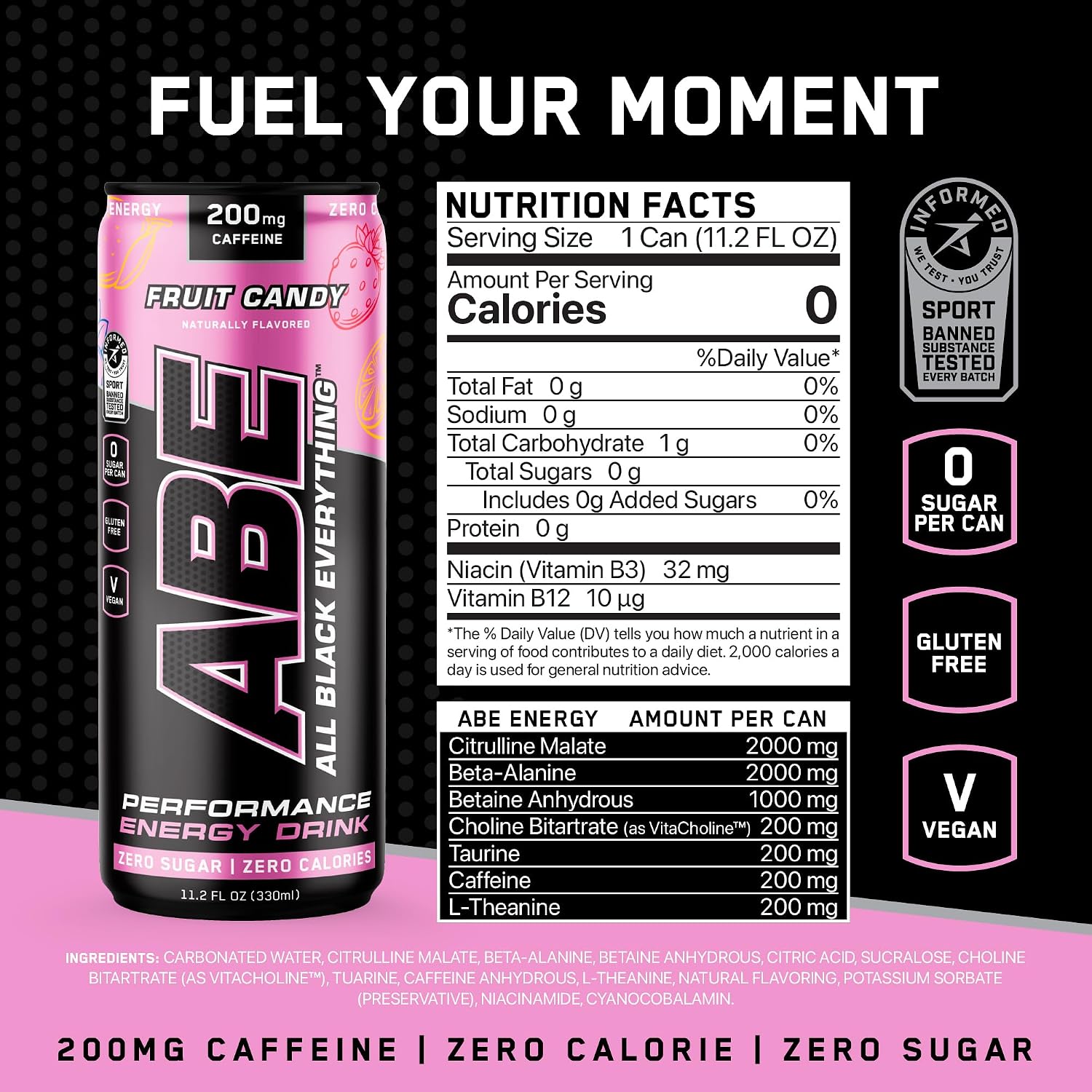 ABE Performance Energy Drink - 12 Pack